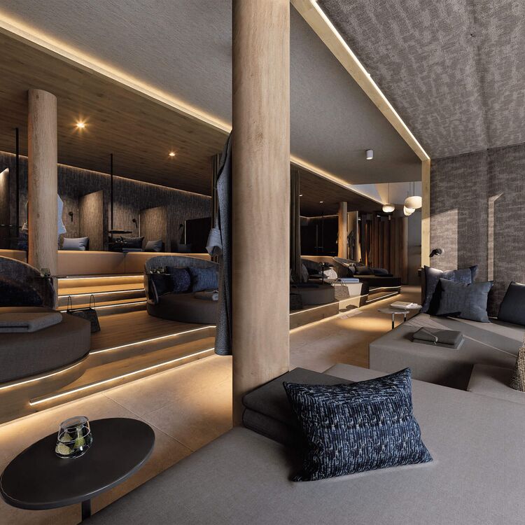Moderne Hotelarchitektur mit stilvollem Innenraum und gemütlicher Raumgestaltung sorgt für ein unvergessliches Gästeerlebnis.